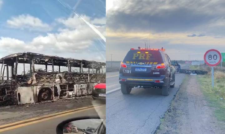 ATUALIZAÇÃO: Motorista revela momentos de pânico em incêndio na BR-230 em Sousa; 25 passageiros escaparam ilesos