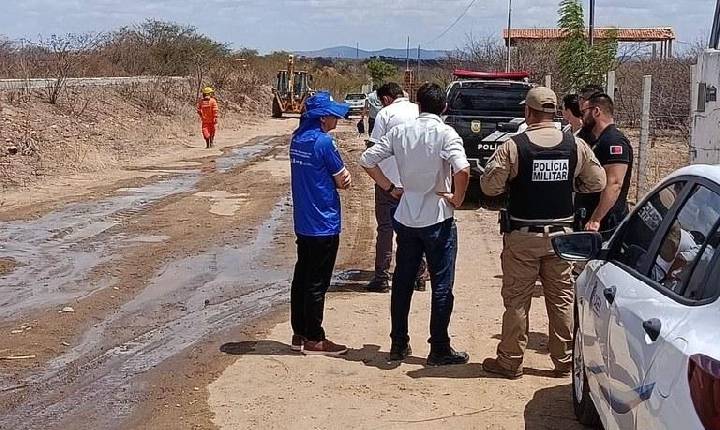 Cagepa e forças policiais combatem furto de água em São José do Bonfim
