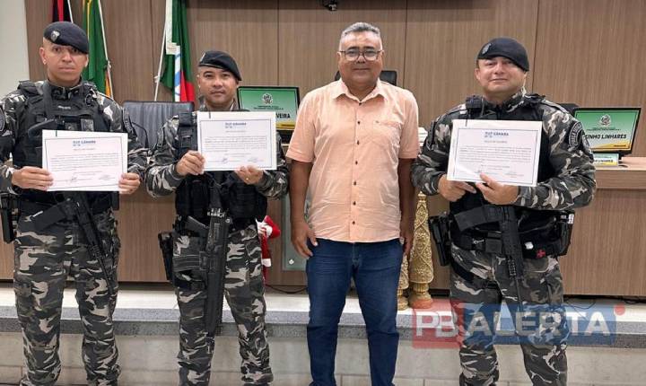 Câmara de Sousa aprova Moção de Aplauso para policiais que salvaram jovem em tentativa de suicídio em Nazarezinho