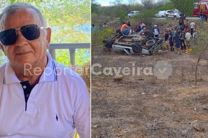 Capotamento na BR-230 mata Edvar da Farmácia e deixa seis pessoas da mesma família feridas entre Pombal e Aparecida