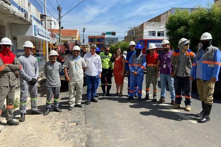 Em Sousa, ação integrada promove trabalho para a regularização da fiação e ordenamento urbano