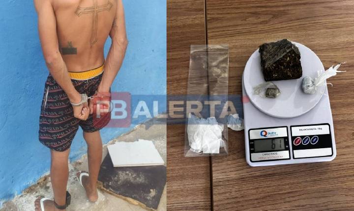 Homem monitorado por tornozeleira é preso com drogas no Jardim Iracema, em Sousa