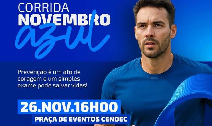 Prefeitura de São Francisco realiza Corrida Novembro Azul com foco na prevenção ao câncer de próstata
