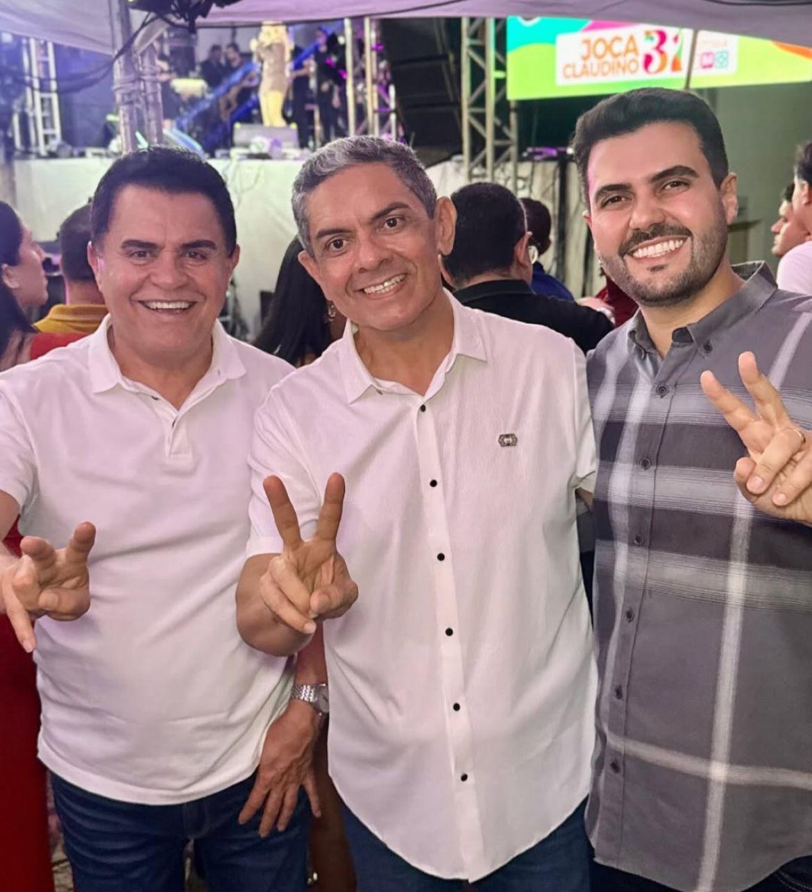 Prefeito Rinaldo Cipriano declara apoio total a Wilson Filho, Wilson Santiago e Veneziano: “Parceria que transforma Joca Claudino”
