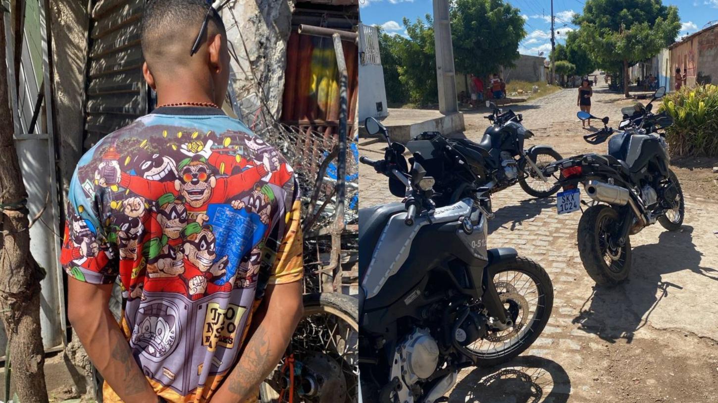 ROTAM prende suspeito de tráfico com drogas, simulacro de pistola e materiais ilícitos em Cajazeiras