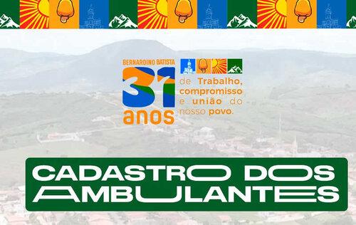 Bernardino Batista celebra 31 anos com grande festa e chama ambulantes para cadastro