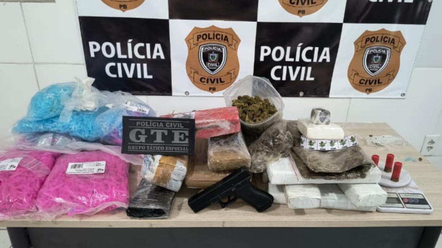 GTE de Cajazeiras apreende grande quantidade de drogas e gera prejuízo de R$ 80 mil ao crime organizado