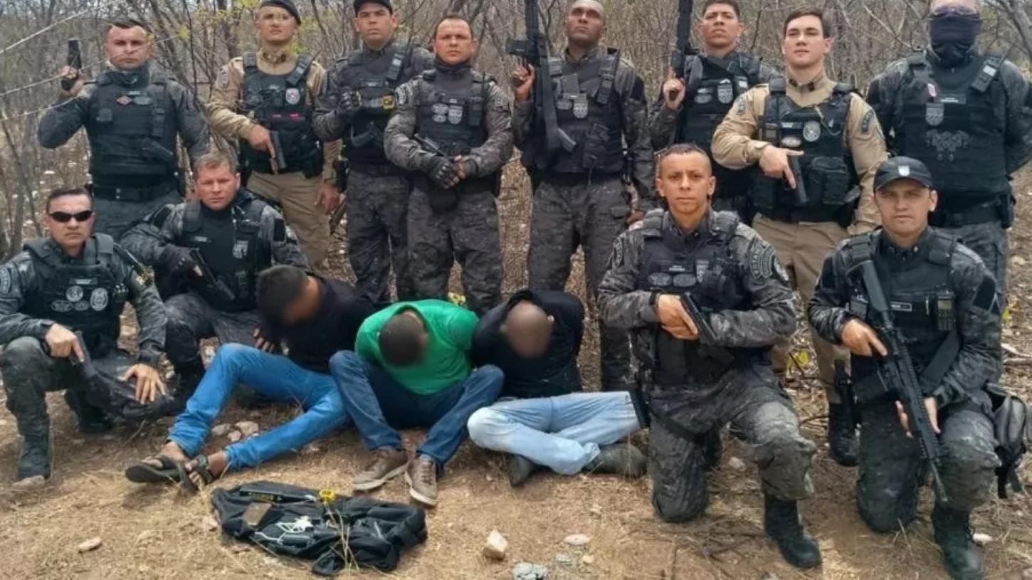 Operação conjunta prende trio ligado a facções após tentativa de homicídio em Patos