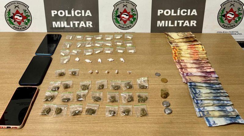 Polícia Militar prende dois suspeitos de tráfico na Rua da Poeira, em João Pessoa