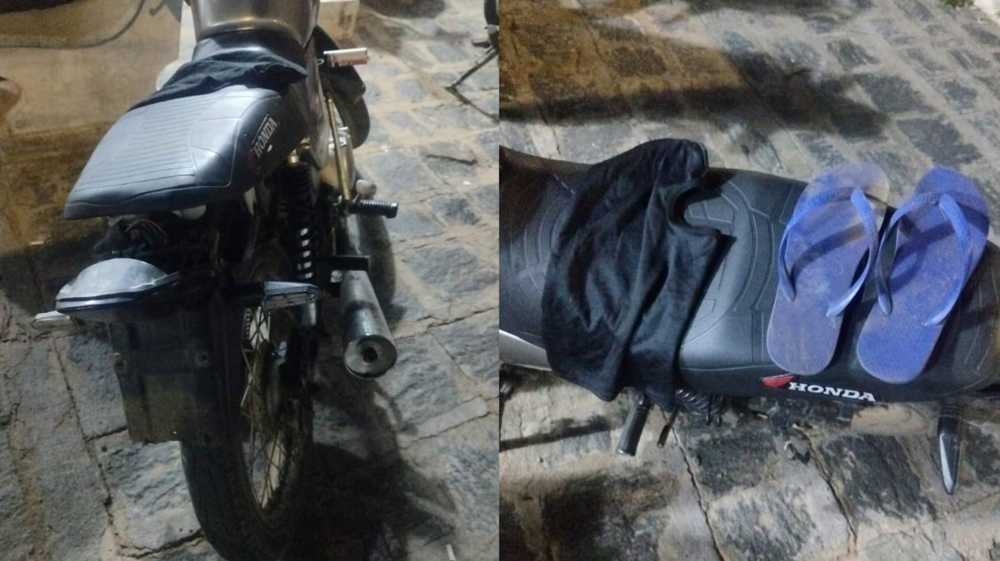 Tiros e fuga em Sousa: dupla armada troca disparos com ROTAM e abandona moto durante perseguição