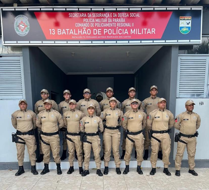 13º BPM recebe novos soldados e amplia policiamento no Vale do Piancó