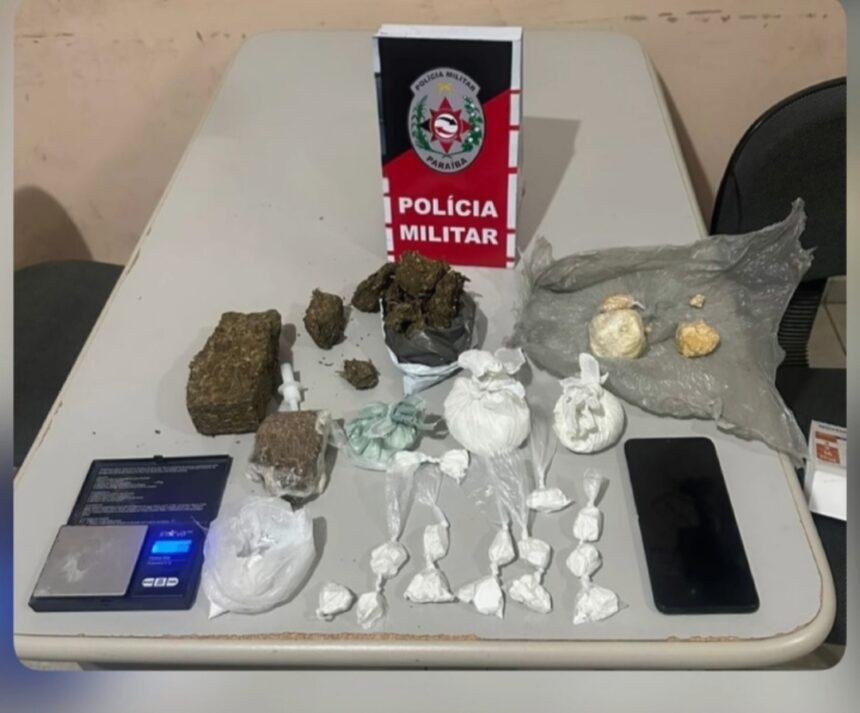 Polícia Militar prende homem com grande quantidade de droga, em Itaporanga