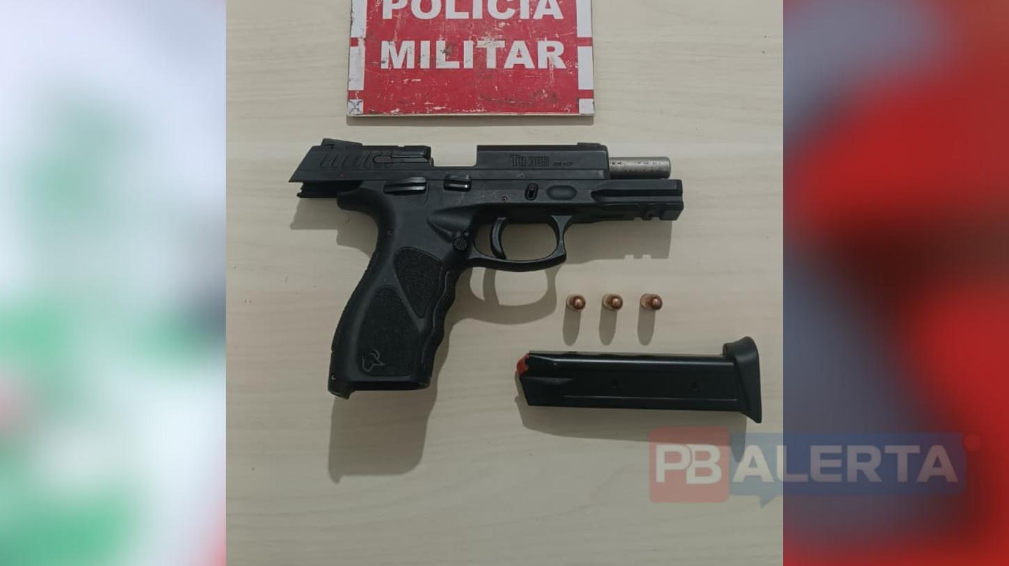 Homem é conduzido à delegacia por porte ilegal de arma de fogo após confusão em balneário em Joca Claudino