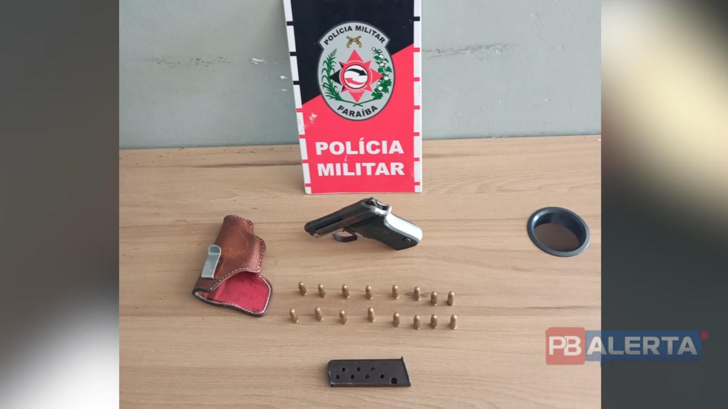 Homem é preso por porte ilegal de arma após denúncia de violência doméstica em São José da Lagoa Tapada