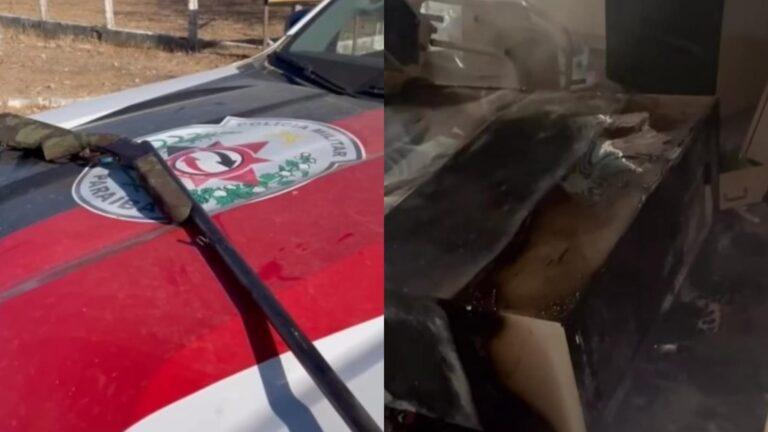 Homem é preso suspeito de ameaçar e atear fogo na casa da família, no Sertão da Paraíba