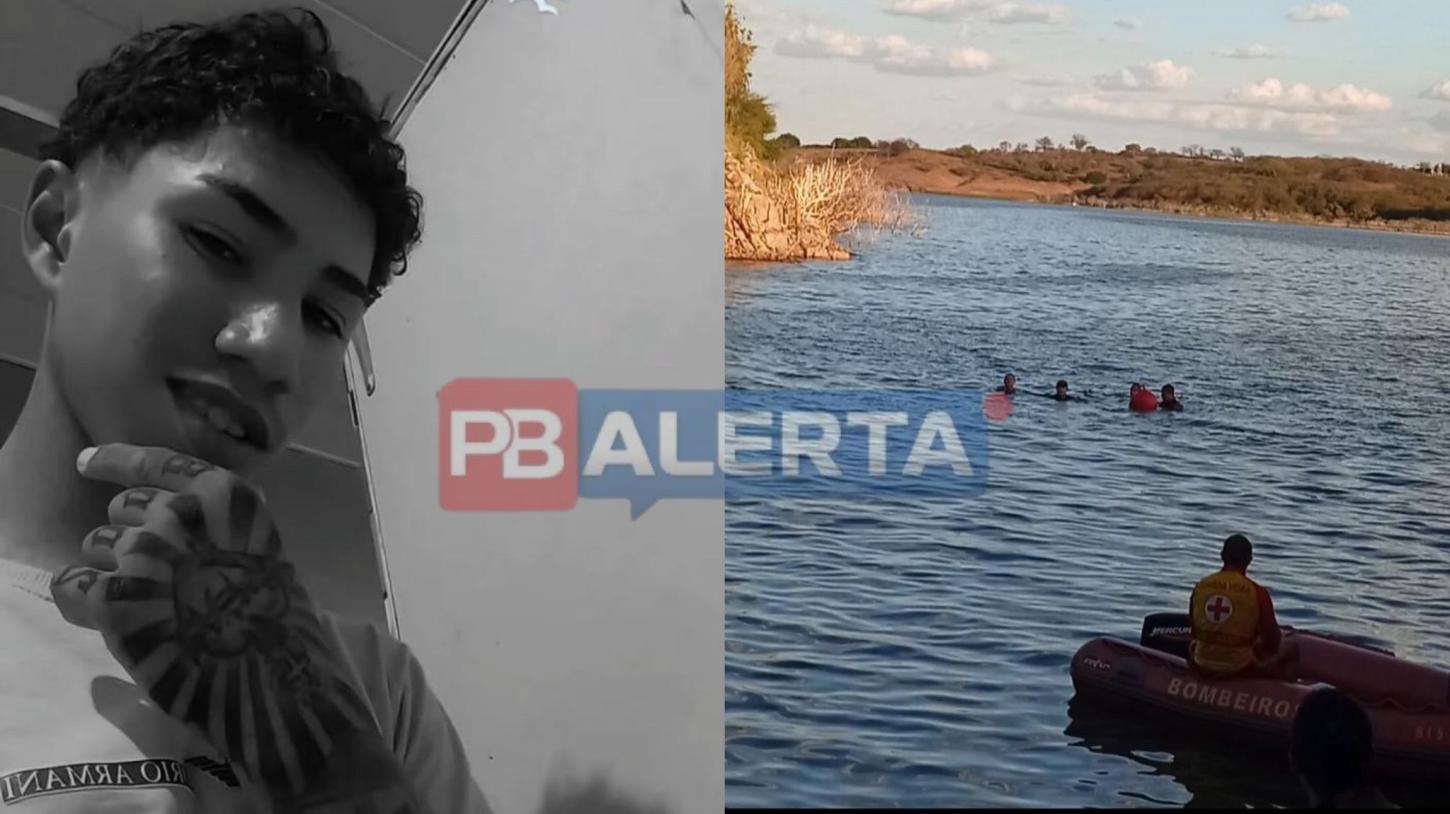 Jovem de 17 anos é encontrado morto após se afogar na barragem de Mãe D’Água, em Coremas