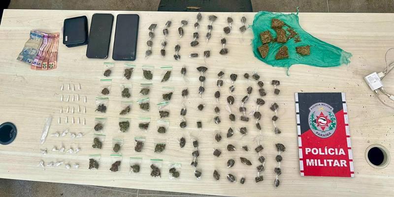 Polícia Militar prende homem e apreende drogas durante operação conjunta em Cajazeiras