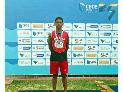 Aluno da EMEF José Batista de Sousa conquista medalha de prata inédita para Bernardino Batista nos Jogos Escolares Nacionais