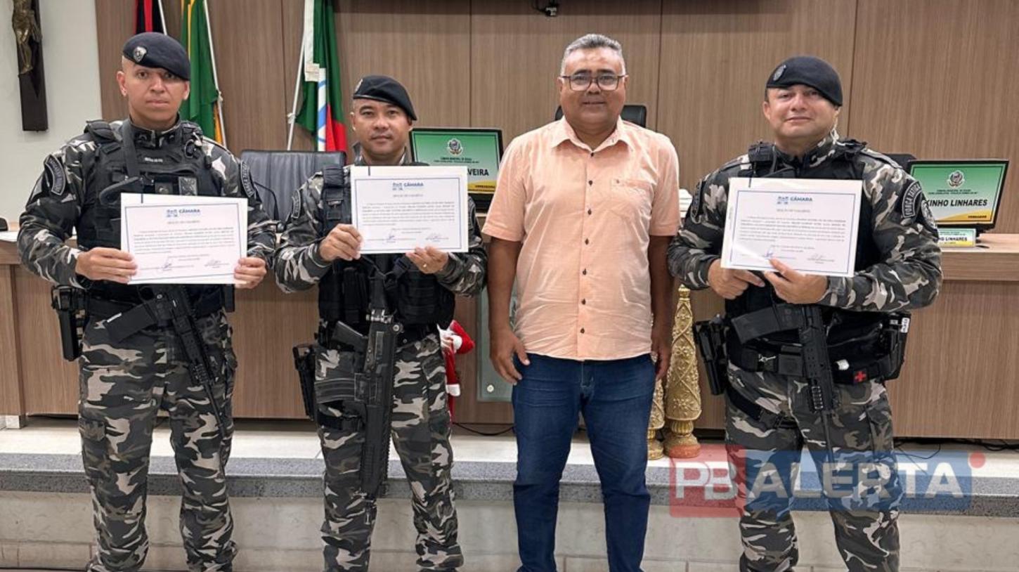 Câmara de Sousa aprova Moção de Aplauso para policiais que salvaram jovem em tentativa de suicídio em Nazarezinho