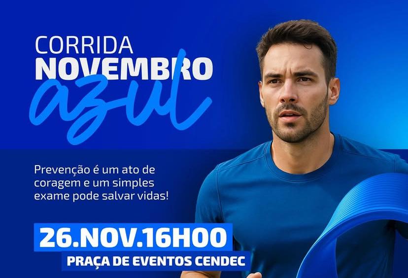 Prefeitura de São Francisco realiza Corrida Novembro Azul com foco na prevenção ao câncer de próstata