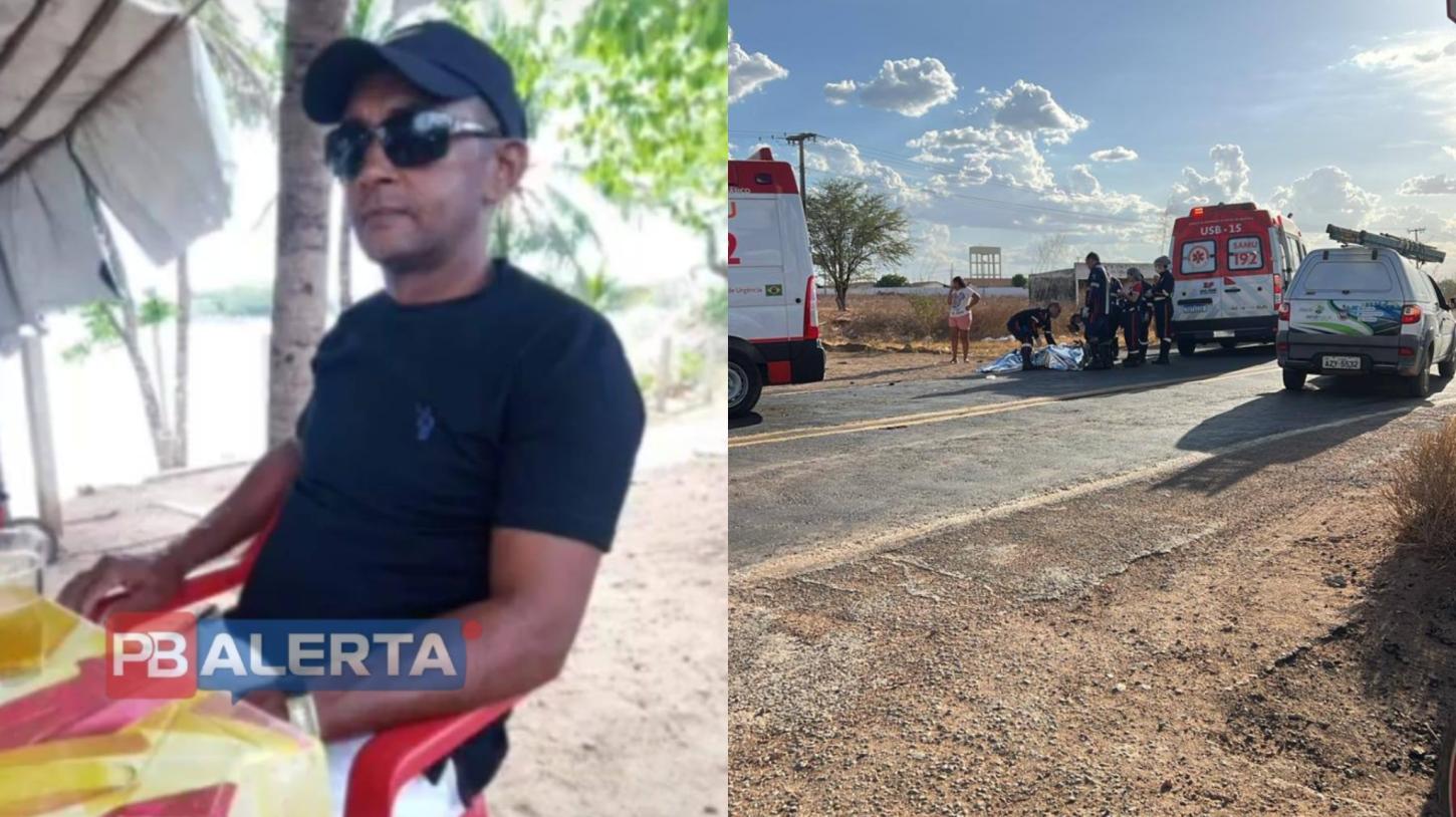 Homem de 46 anos morre após colisão entre caminhão e moto na BR-230, em Sousa