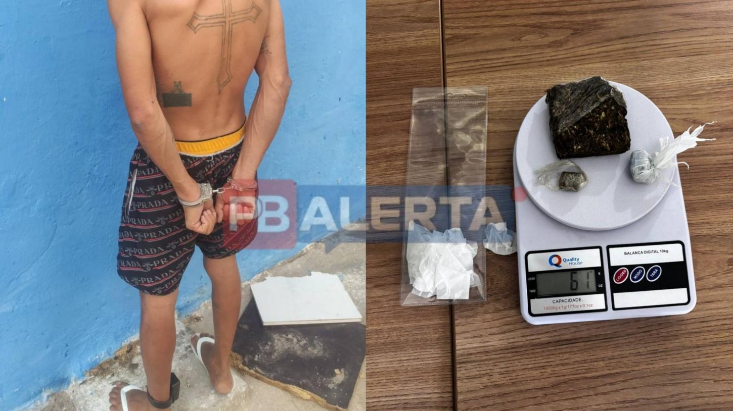 Homem monitorado por tornozeleira é preso com drogas no Jardim Iracema, em Sousa