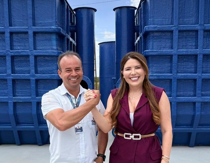 Prefeita interina visita ETA do Núcleo II e reforça compromisso da gestão Helder com a segurança hídrica de Sousa