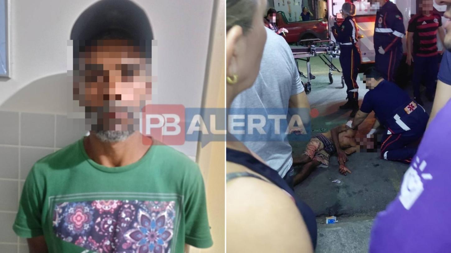 Tentativa de Homicídio em Sousa: Homem é esfaqueado e acusado com várias passagens em MG é preso em flagrante