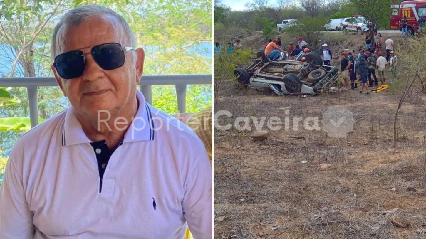 Capotamento na BR-230 mata Edvar da Farmácia e deixa seis pessoas da mesma família feridas entre Pombal e Aparecida