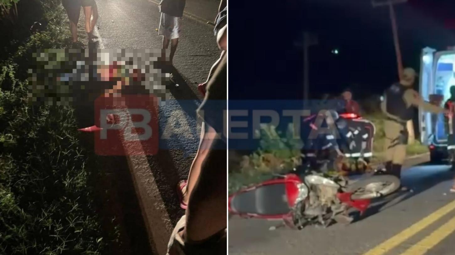 Tragédia na BR-405: Colisão entre motocicletas deixa uma vítima fatal em Uiraúna, neste domingo (8)