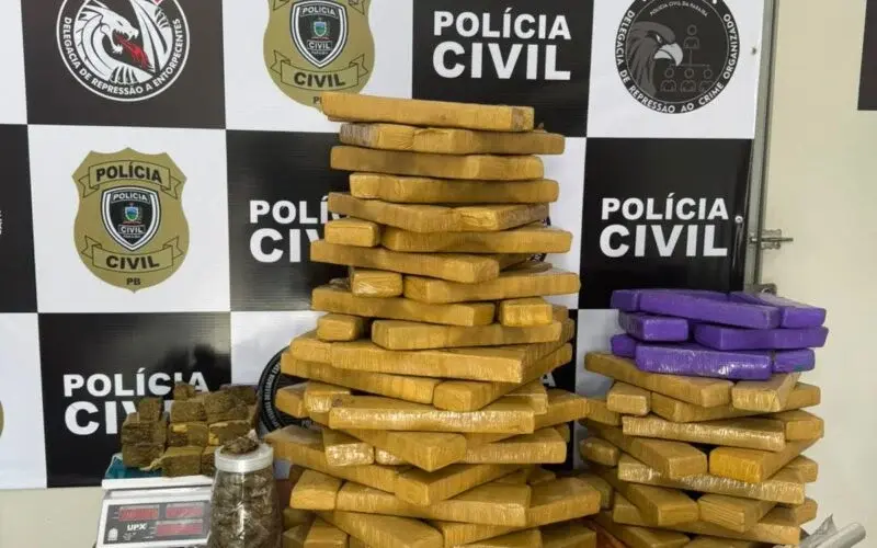 Operação policial em Campina Grande apreende quase uma tonelada de drogas