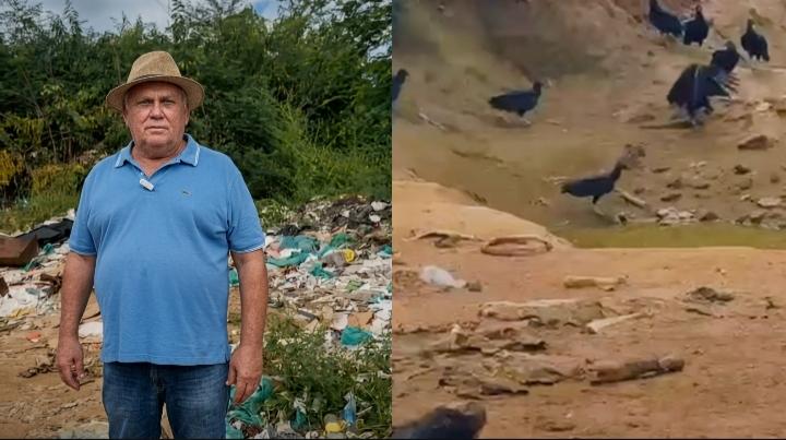 VÍDEO: Ex-prefeito critica gestão atual e aponta abandono em lixão municipal de São José da Lagoa Tapada (PB)