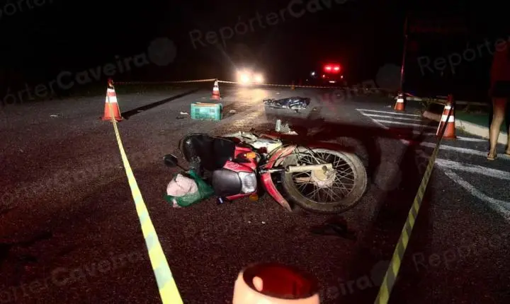 Colisão violenta na PB-387 envolvendo casal em moto termina com mulher morta na região de Sousa