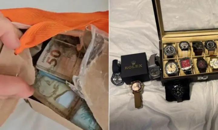 Operação que afastou prefeito apreende quase R$ 400 mil em sacolas e relógios de luxo