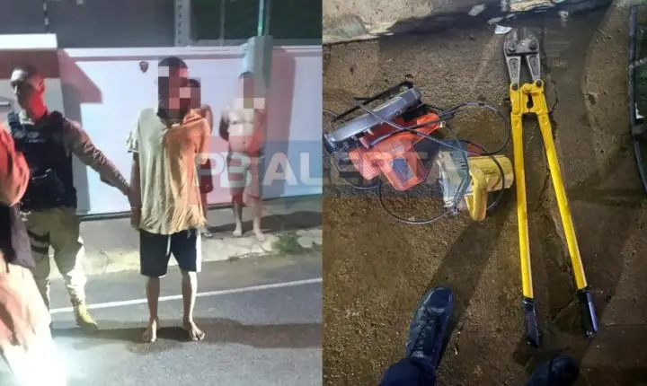 Polícia Militar prende homem por furto em construção na cidade de Sousa; produtos são recuperados
