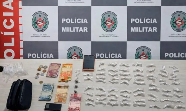 Polícia Militar prende suspeito por tráfico de drogas na cidade de Cajazeiras