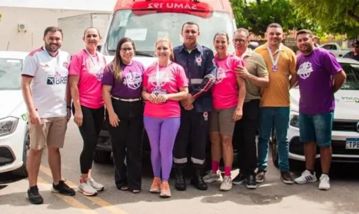 Prefeita Laís Raquel entrega ambulância do SAMU e novos carros para a frota de Poço de José de Moura