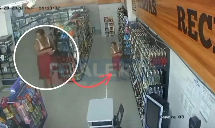 VÍDEO: Suspeito é detido após furto em supermercado no bairro Estação, em Sousa; mulher apontada nas imagens não foi localizada